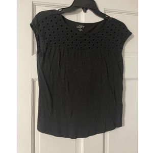 Womens loft black top